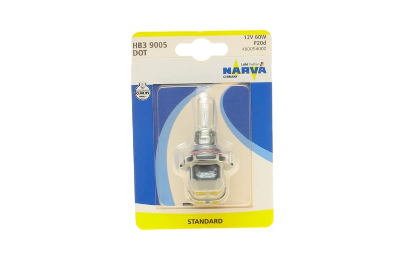 Автолампа HB3/9005 12V 60W P20d (American Types) (блістер/1шт) NARVA