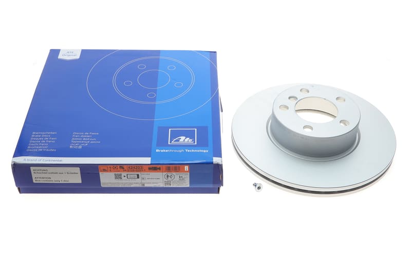Диск гальмівний (передній) BMW 3 (E90/E91/E93) 05-11/X1 (E84) 09- (312x24) (з покриттям) (вент) ATE