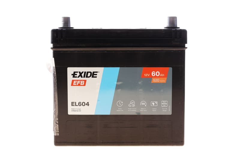 Акумуляторна батарея 60Ah/520A (230x173x222/+R/B00) (Start-Stop EFB) Азія EXIDE