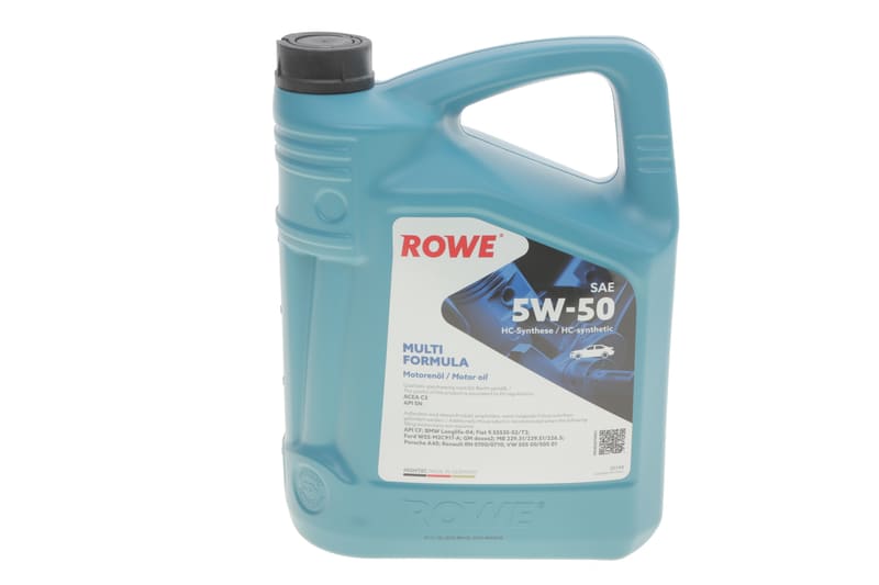 Олива 5W50 HIGHTEC MULTI FORMULA (5L) (VW 502 00/505 00/505 01/MB 229.31/229.51/226.5) (ACEA C3) ROWE