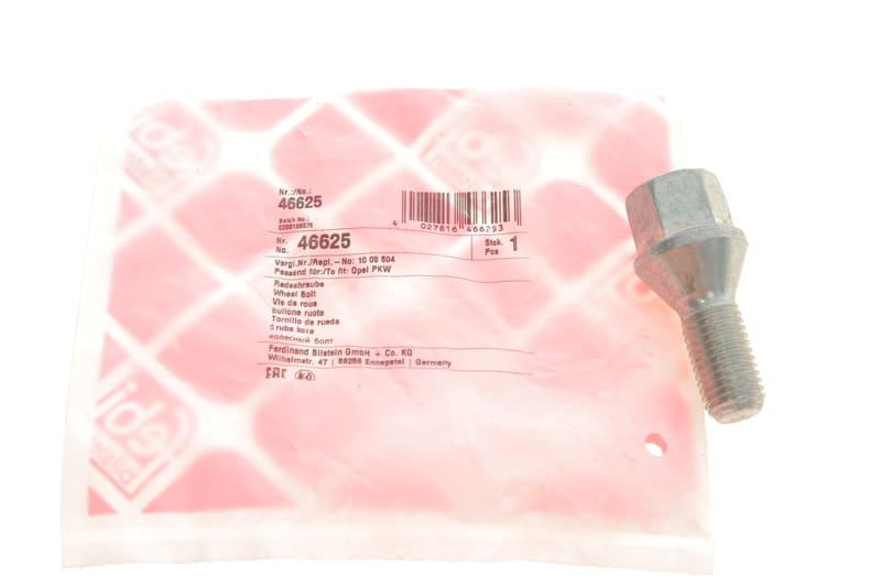 Болт колеса Opel Combo/Astra/Vectra (M12x1.5x22/47.5mm) FEBI BILSTEIN