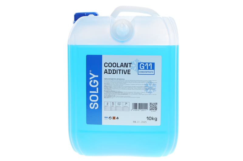 Антифриз (синий) G11 (концентрат) (10kg) SOLGY