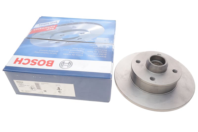 Диск тормозной (задний) VW Golf/Passat 83-02 (226x9.9) BOSCH