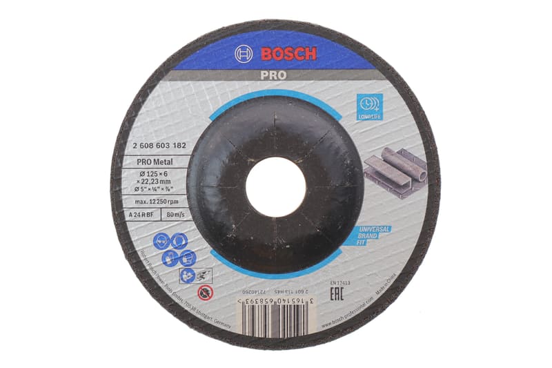 Круг зачисний 125x6x22,23 мм PRO Metal BOSCH