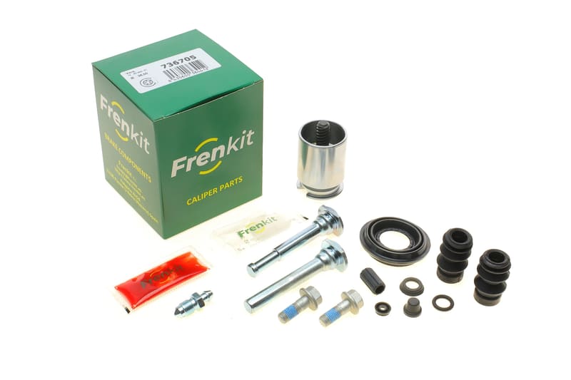 Ремкомплект супорта (заднього) Fiat Punto/Toyota Corolla 05- (d=36mm) (+поршень/направляюча) (Bosch) FRENKIT