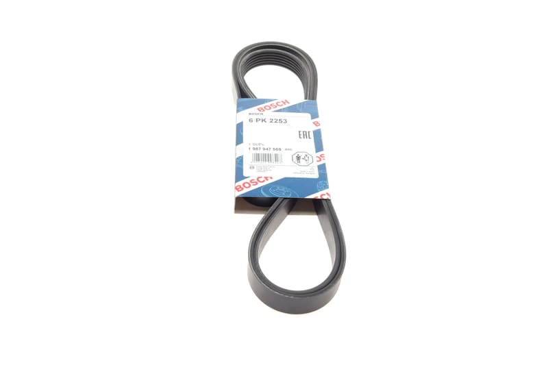 Ремінь генератора MB C-class (W202)/E-class (W211) 2.2CDI/2.7CDI 98-09 (OM612)(6PK2253) BOSCH