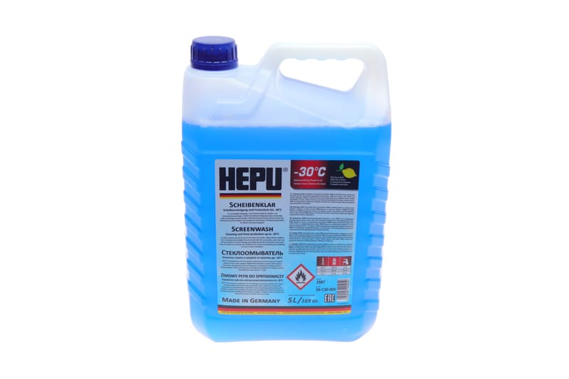 Омивач скла зима (5L) (-30°C) HEPU (1:1 -12°C) HEPU