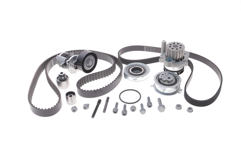 Комплект ГРМ + помпа + к-кт ременя генератора VW Caddy 1.6TDI-2.0TDI 09-15/ VW Crafter 2.0TDI 11-16 INA