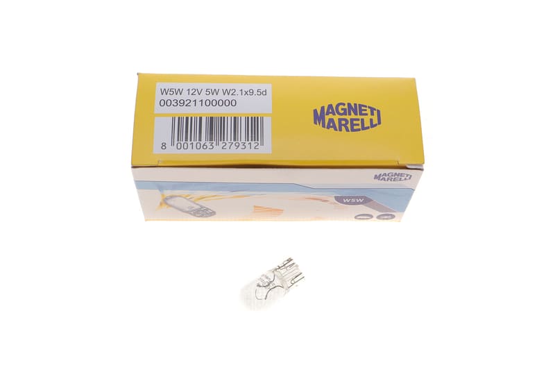 Автолампа W5W 12V 5W W2.1x9.5d Standard (без цоколя) MAGNETI MARELLI