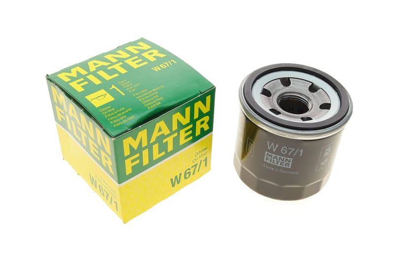 Фільтр масляний Mazda 3 1.3/1.6 03-14/1.5-1.6 Skyactive 13-19/Renault 1.5-1.6E-Tech 20- MANN-FILTER