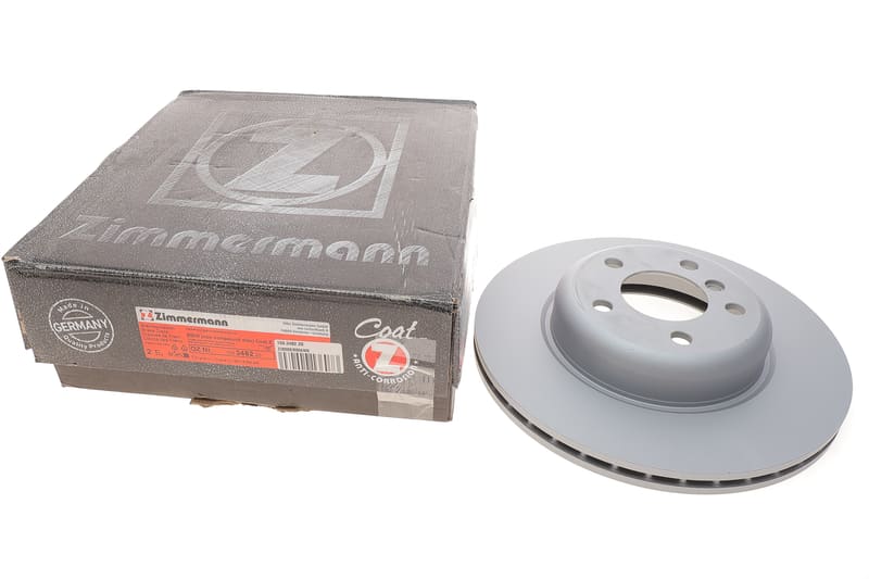 Диск тормозной (передний) BMW 5 (F10/F11) 10- (330x24) (с покрытием) (вентилируемый) ZIMMERMANN