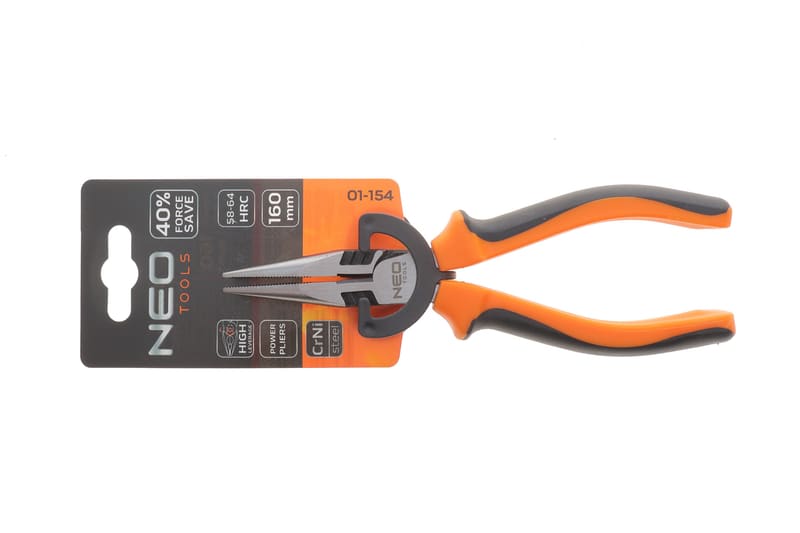 Плоскогубці з подовженими губками 6" 40% FS L-160 мм NEO TOOLS