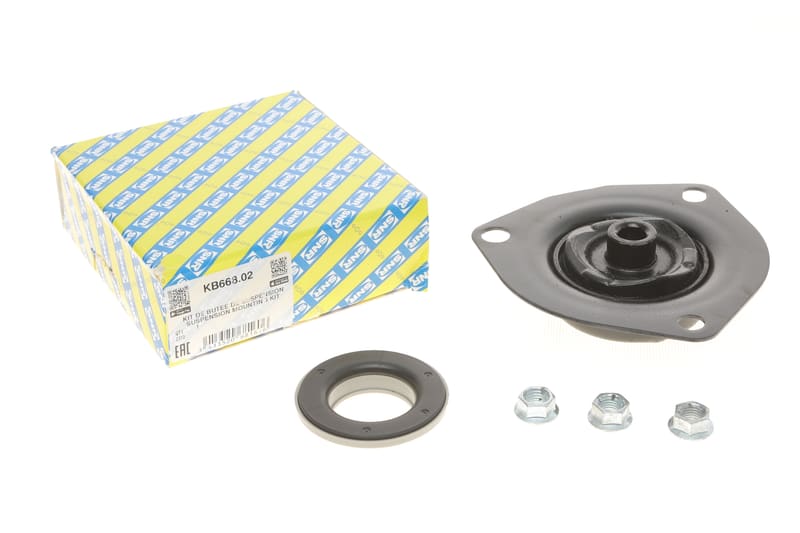 Подушка амортизатора (переднего) + подшипник Nissan Primera 02- SNR
