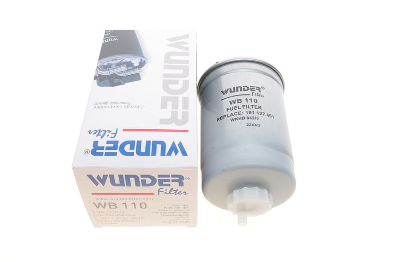 Фильтр топливный VW LT 2.4D/T3 1.6D/TD -88/Golf II -87 (без подогр.) WUNDER FILTER