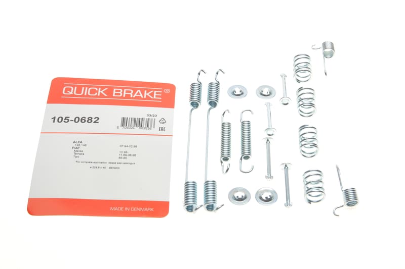 Комплект пружинок колодок ручника Fiat Tipo/Tempra/Strada/Marea 89- QUICK BRAKE