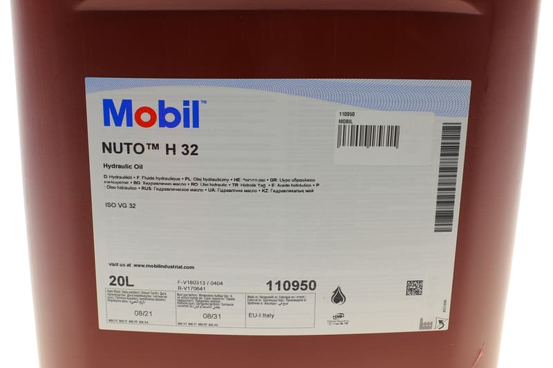Рідина гідравлічна Nuto H 32 (20 літрів) MOBIL
