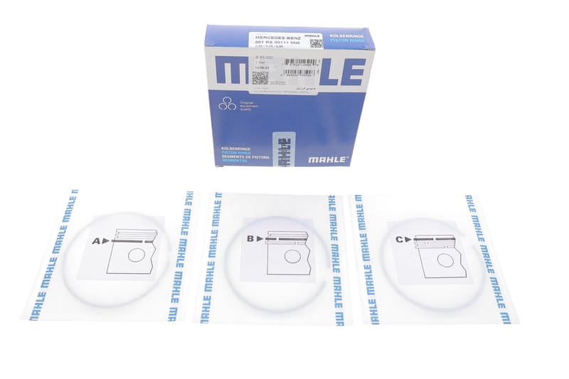 Кільця поршневі MB Sprinter 2.2CDI OM651 (83.00mm/STD) (2-1.75-2) MAHLE