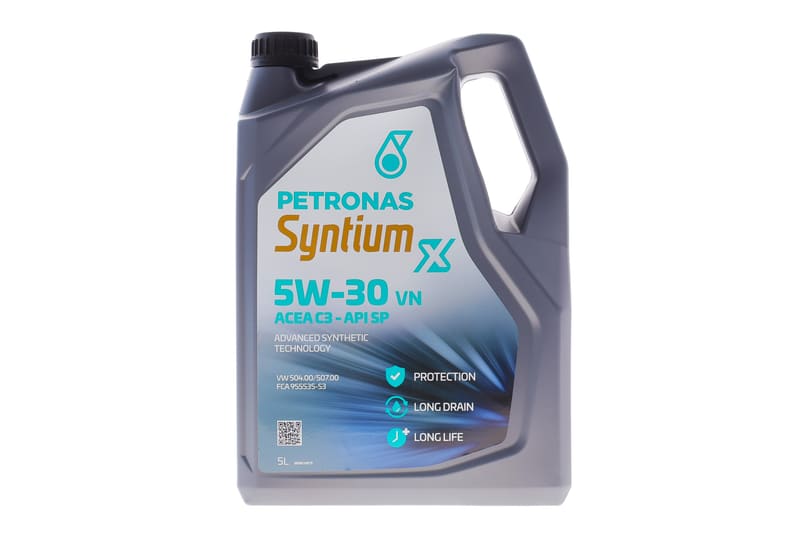 Олива 5W30 SYNTIUM X VN ACEA C3/API SP (5L) VW 504 00/VW 507 00) PETRONAS