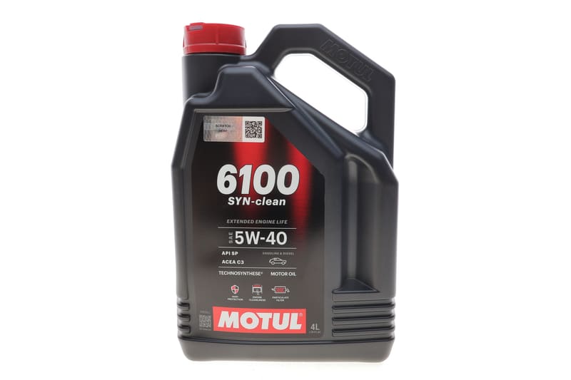 Масло 5W40 6100 Syn-clean (4L) ( ACEA C3/API PERFORMANCE SP) (113115) MOTUL