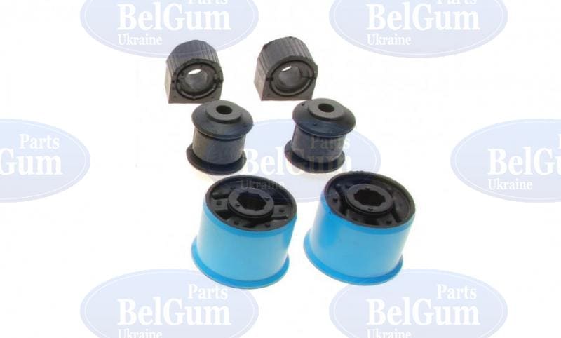 Комплект передней подвески VW Caddy/Passat 05- (4 сайлент.рычаг./2 втулк.стаб. d=23.6mm) BELGUM PARTS