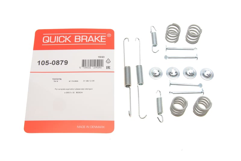 Комплект пружинок колодок ручника Toyota Hilux IV 83-88/Yaris 05- QUICK BRAKE