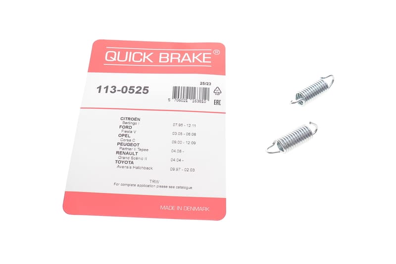 Пружины суппорта (заднего) Renault Megane II/III/Scenic II/III 02- (К-кт L+R) QUICK BRAKE